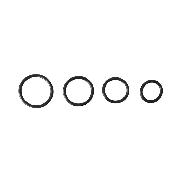 Sportsheets Rubber Rings 4 Pack Black | cutebutkinky.com