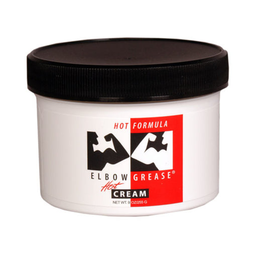 Elbow Grease Hot Cream Lubricant 9oz Jar | cutebutkinky.com