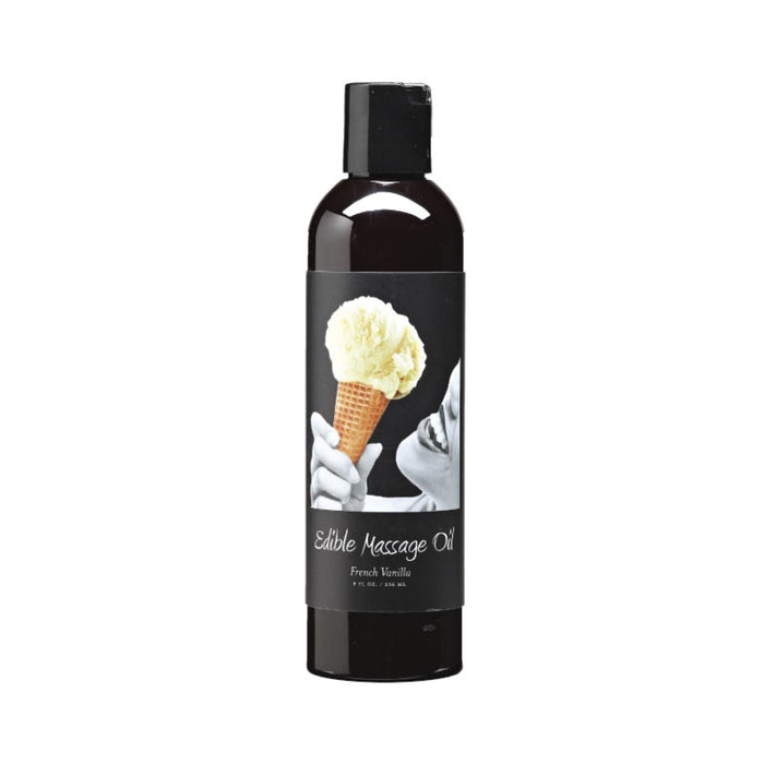 Earthly Body Edible Massage Oil Vanilla 8oz | cutebutkinky.com