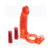 Double Penetrator C Ring W/ Bendable Dildo | cutebutkinky.com
