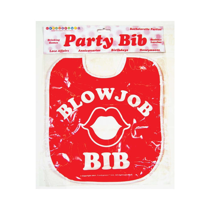 Blow Job Party Bib Red O/S | cutebutkinky.com