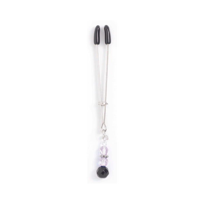 Tweezer Clit Clamp With Purple Bead