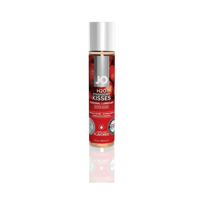 System JO H2O Flavored Lubricant Strawberry Kiss 1oz | cutebutkinky.com