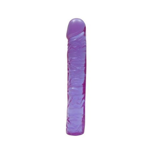 Crystal Jellies 10in Classic Dildo - Purple | cutebutkinky.com