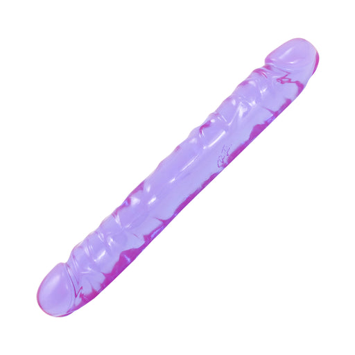 Jellies Jr 12" Double Dong - Purple | cutebutkinky.com