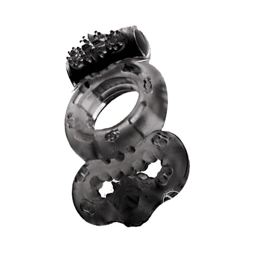 Macho: Vibrating Double Ring (black) | cutebutkinky.com