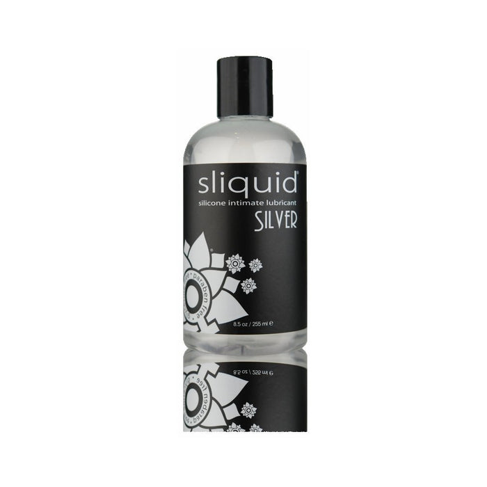 Sliquid Naturals Silver Silicone Intimate Lubricant 8.5oz | cutebutkinky.com