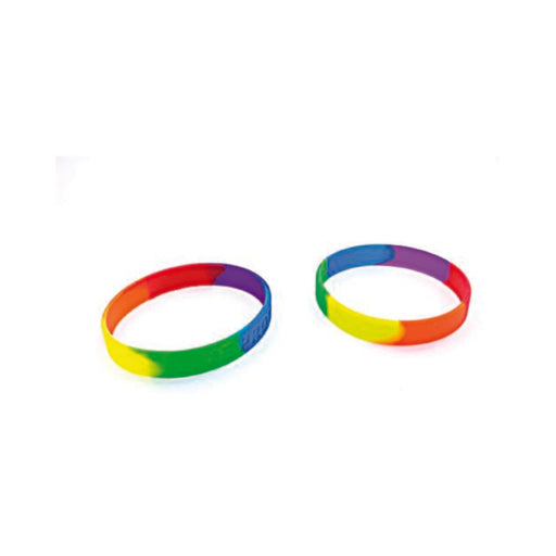 Gaysentials Rainbow Silicone Bracelet Set | cutebutkinky.com