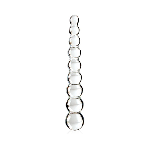 Icicles No 2 Glass Anal Beads Clear | cutebutkinky.com