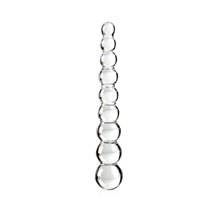 Icicles No 2 Glass Anal Beads Clear | cutebutkinky.com