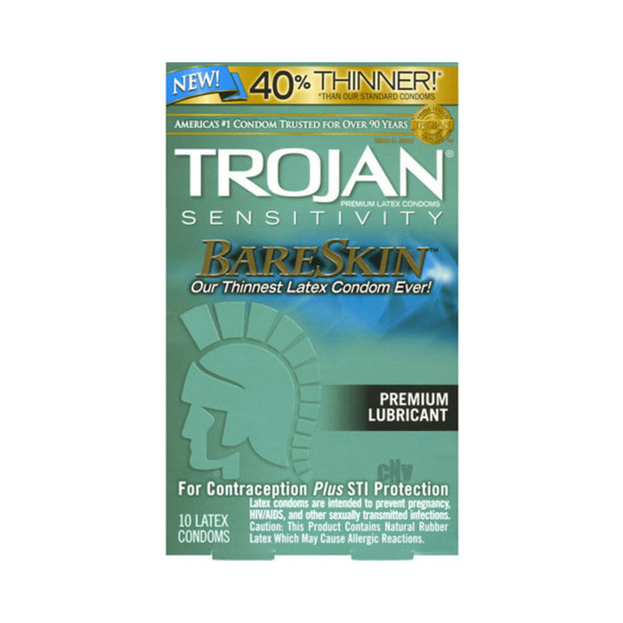 Trojan Bare Skin Lubricated Condoms (10)