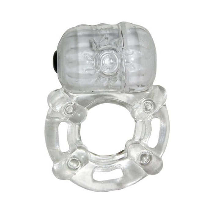 Crystal Pulsating Erection Keeper Clear Ring | cutebutkinky.com