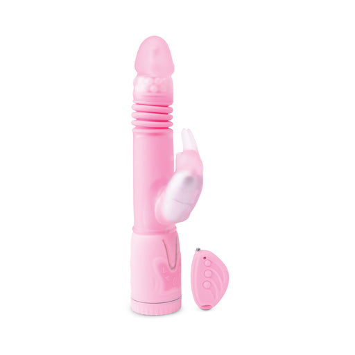 Remote Control Thrusting Rabbit Pearl Vibrator Pink | cutebutkinky.com