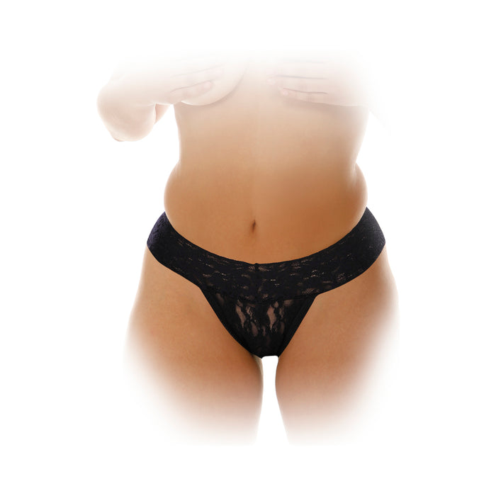 Hanky Spank Me Plus Size Vibrating Panties Black | cutebutkinky.com