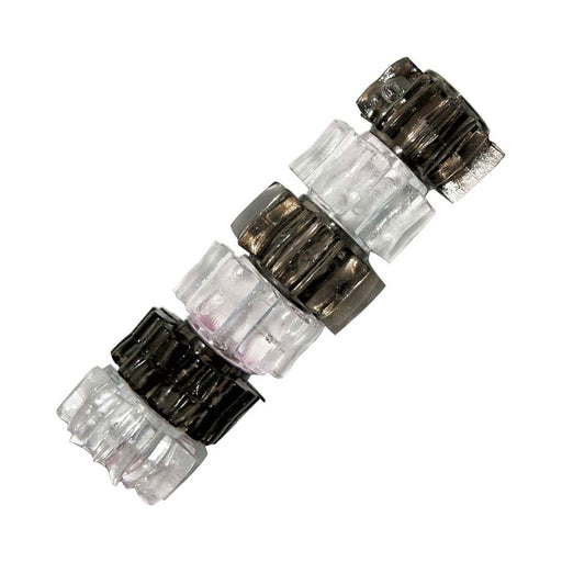 Hung Pleasure Stars Jelly Cock Rings Black/clear 6 Pack | cutebutkinky.com