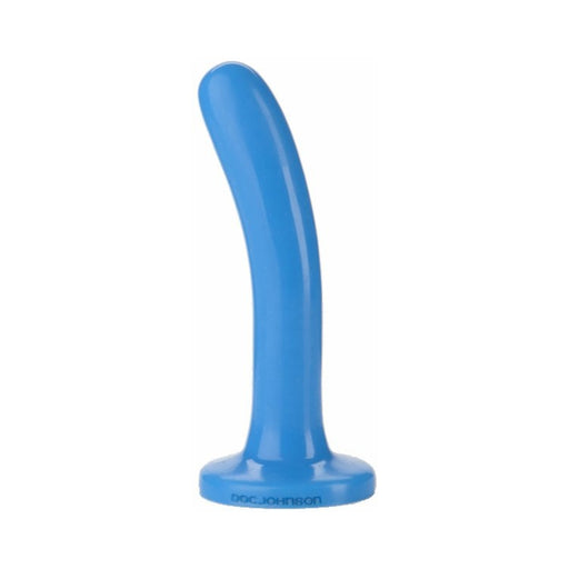 Platinum Premium Silicone The Slim Dildo - Blue | cutebutkinky.com