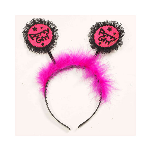 Party Girl Headband-blk/pink | cutebutkinky.com