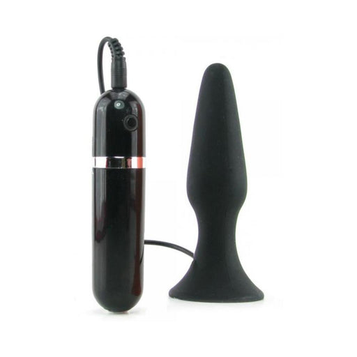 My First Silicone Surge Vibrating Butt Plug 5 Inch - Black | cutebutkinky.com