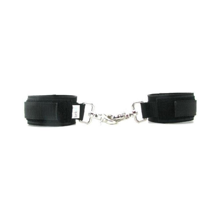 Kinklab Neoprene Black On Black Cuffs | cutebutkinky.com