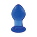 Crystal Glass Butt Plug Small Blue | cutebutkinky.com