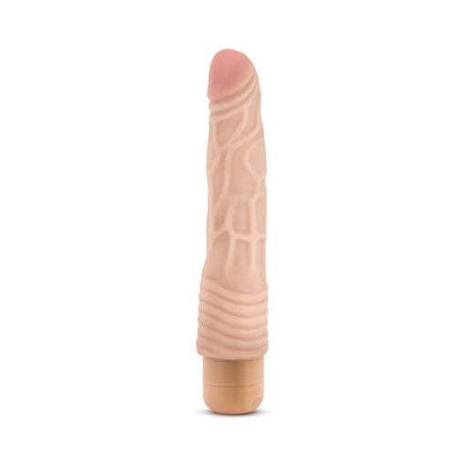 Dr Skin Cock Vibe #2 Beige Realistic Vibrating Dildo | cutebutkinky.com