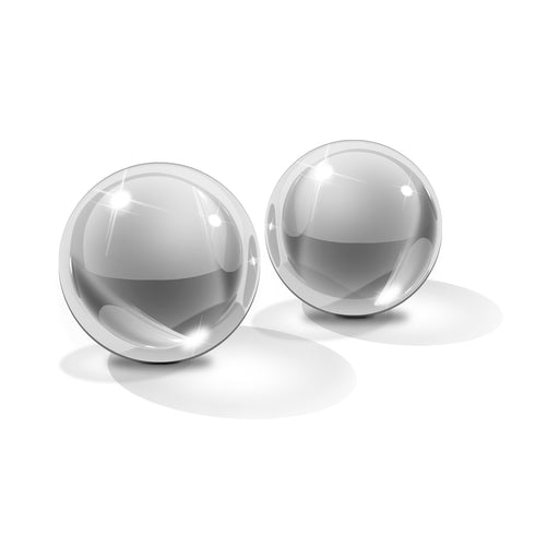 Icicles No 42 Medium Glass Ben Wa Balls Clear | cutebutkinky.com