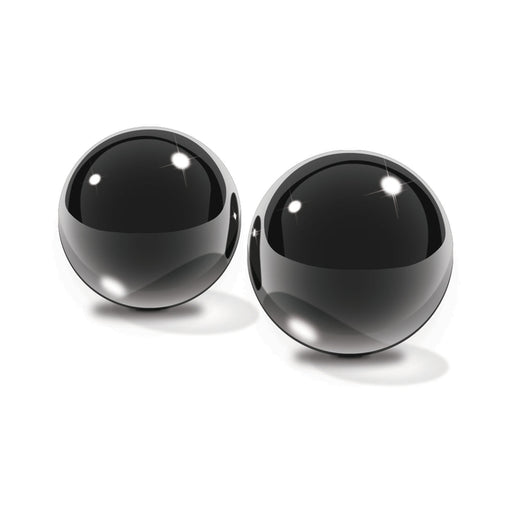 Fetish Fantasy Ltd. Ed. Medium Black Glass Ben-wa Balls | cutebutkinky.com