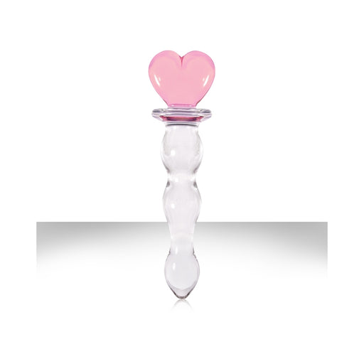 Crystal Heart Of Glass Wand and Vase - Pink | cutebutkinky.com