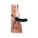 Fetish Fantasy Extreme 7in Silicone Hollow Strap-on Black | cutebutkinky.com