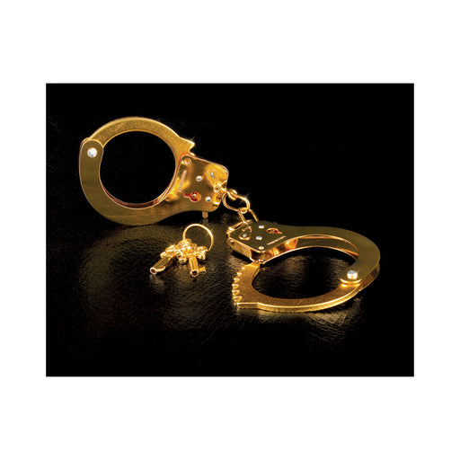 Fetish Fantasy Gold Metal Cuffs Handcuffs | cutebutkinky.com