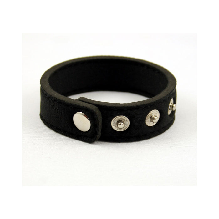 Neoprene Snap Cock Ring Black | cutebutkinky.com
