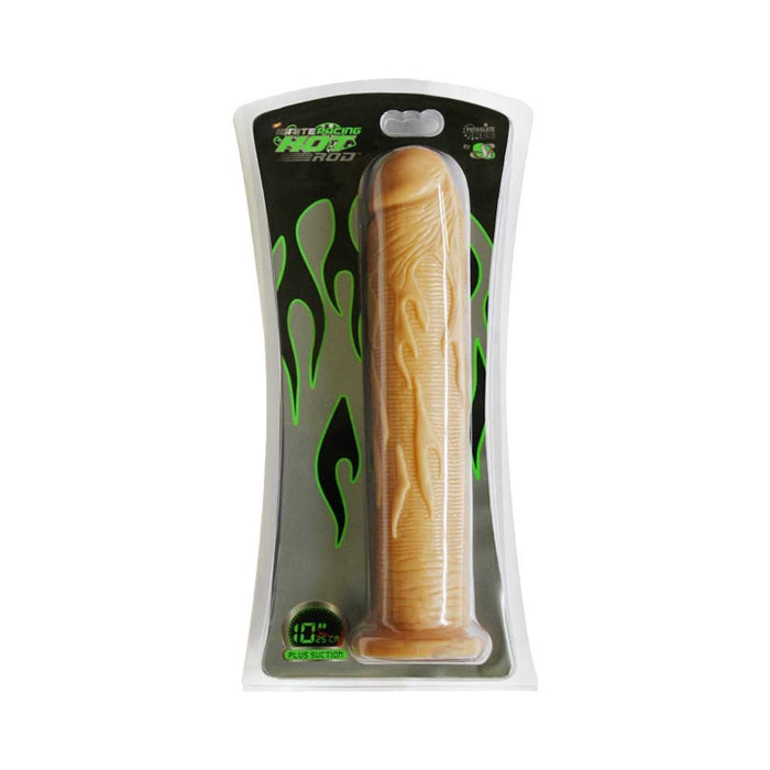 Hot Rod 10 inches Dildo Suction Cup Beige | cutebutkinky.com