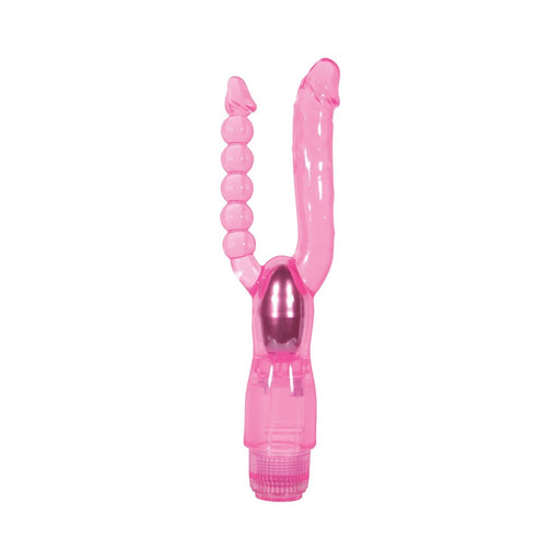 Dual Pleasure Vibe Waterproof - Pink | cutebutkinky.com