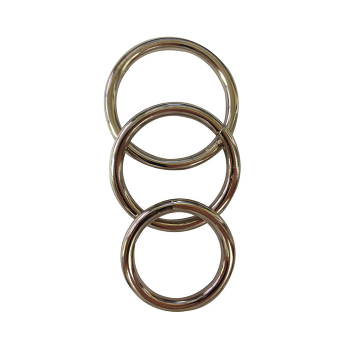 Sportsheets Metal O-Ring 3 Pack Nickel-free Rings | cutebutkinky.com