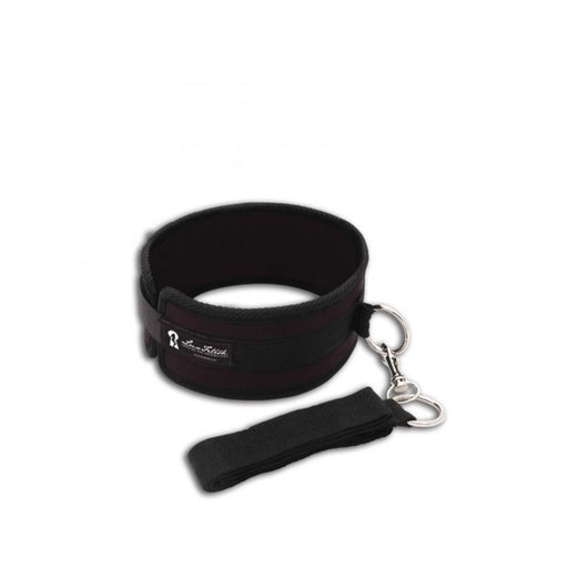 Lux Fetish Collar And Leash Set Black | cutebutkinky.com
