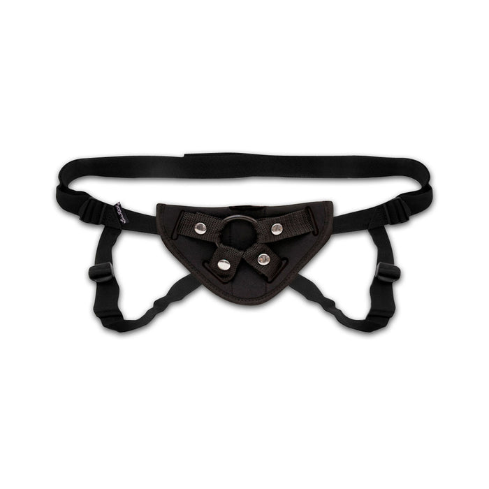 Lux Fetish Neoprene Strap On Harness Black O/S | cutebutkinky.com
