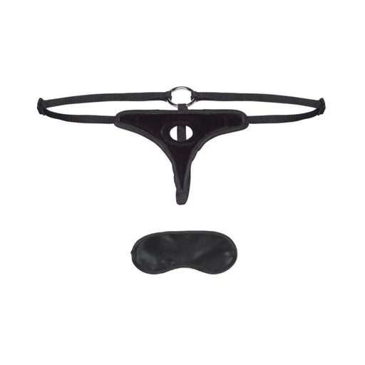 Lux Fetish Black Velvet Bikini Strap On O/S | cutebutkinky.com