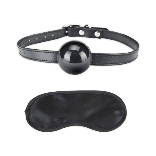 Lux Fetish Silicone Ball Gag Black O/S | cutebutkinky.com