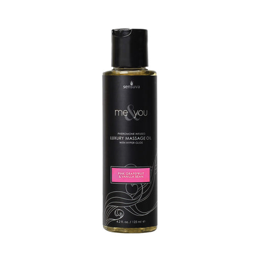 Me & You Massage Oil Grapefruit Vanilla 4.2oz | cutebutkinky.com