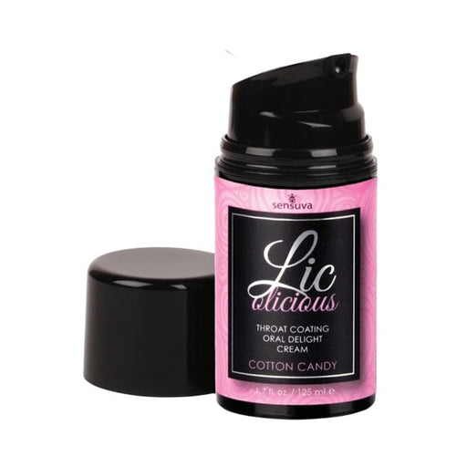 Licolicious Throat Coating Oral Delight Cream Cotton Candy 1.7oz | cutebutkinky.com