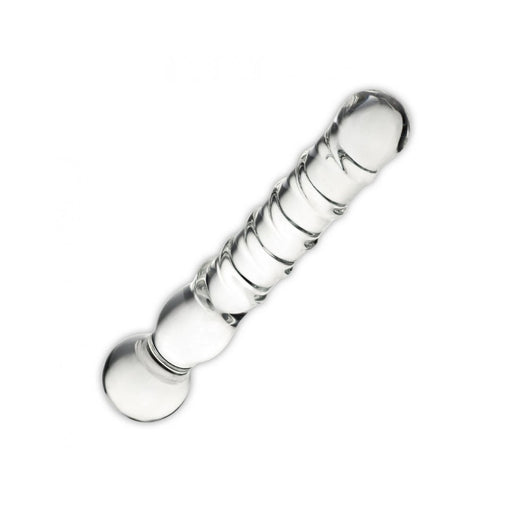 Joystick Glass Dildo Wand Anal & G-Spot Clear | cutebutkinky.com