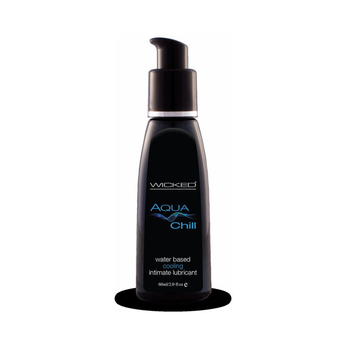 Wicked Aqua Chill Waterbased Cooling Sensatioln Lubricant 2oz.