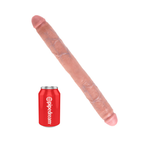Thick Double Dildo 16 inch - Beige | cutebutkinky.com