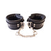 Rouge Padded Leather Wrist Cuffs Black | cutebutkinky.com