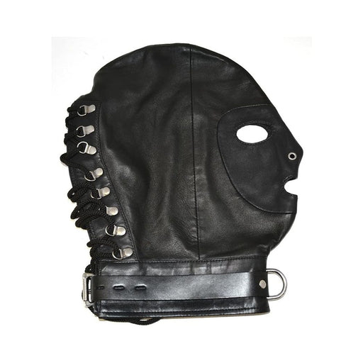 Rouge Mask D-Ring Lockable Buckle Strap Black | cutebutkinky.com