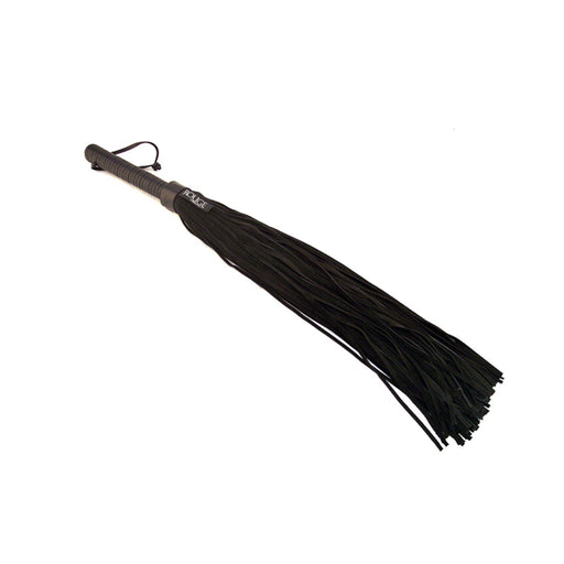 Rouge Long Suede Flogger Leather Handle Black | cutebutkinky.com