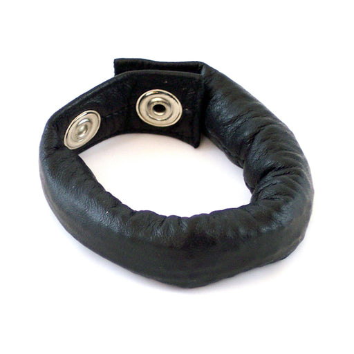 Rouge Weighted Cock Strap Black Leather | cutebutkinky.com