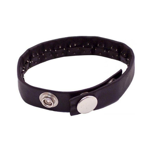 Rouge Pin Prick Cock Strap Black Leather | cutebutkinky.com