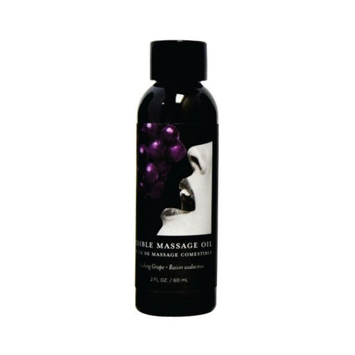 Earthly Body Edible Massage Oil Grape 2oz | cutebutkinky.com