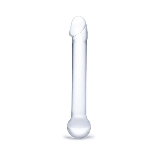 Glas 7 inches Realistic Head Glass Dildo Clear | cutebutkinky.com